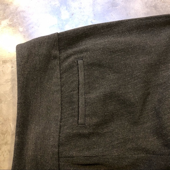 Express Editor Low Rise Dress Pant Slacks CHARCOAL BLACK - Picture 6 of 9